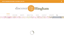 Tablet Screenshot of discoverhingham.com